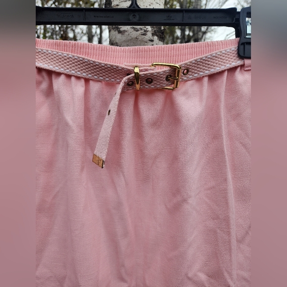 Vintage Alfred Dunner Pink Skirt & Matching Belt 🩷 - Picture 3 of 3